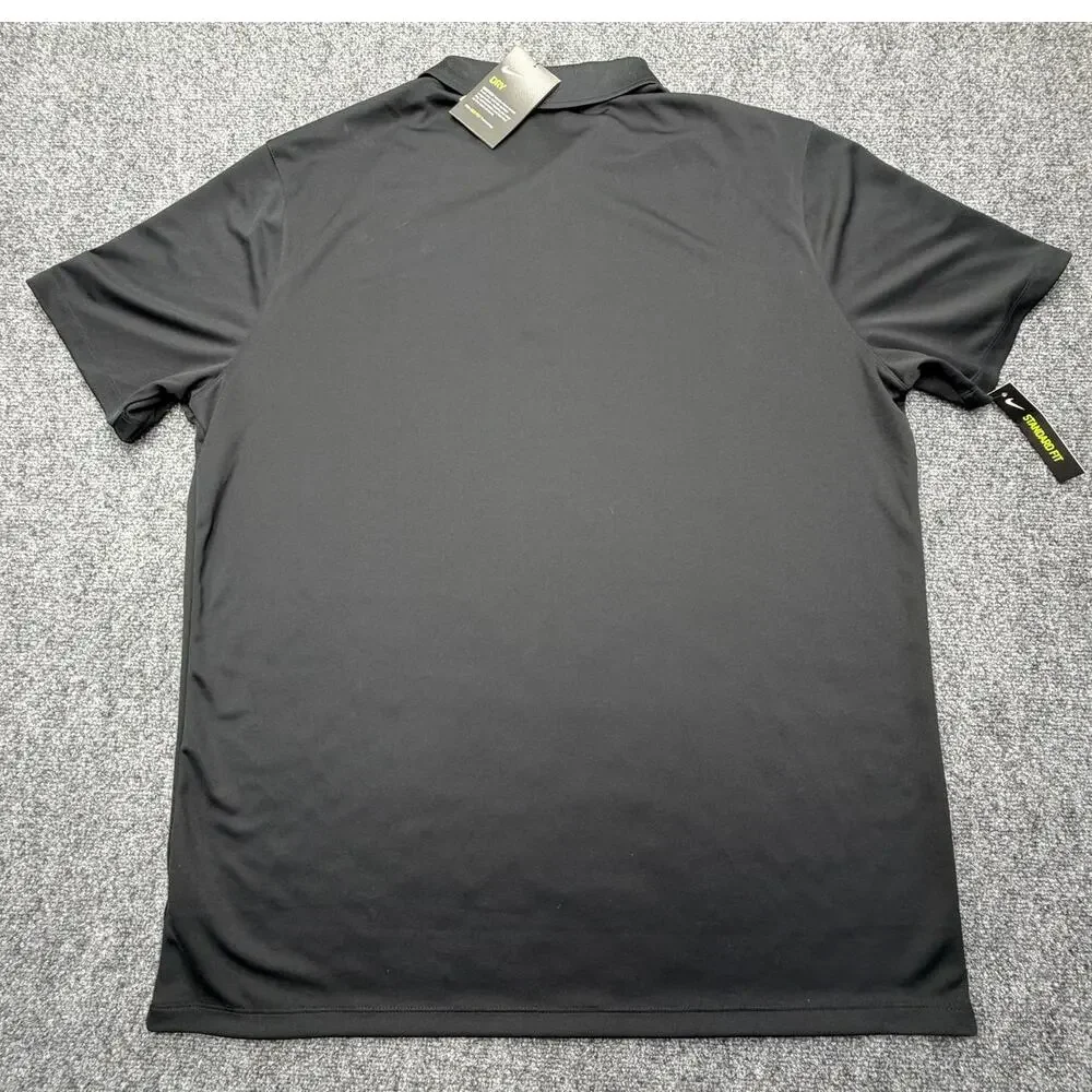 Nike Mens XL Black Dri-FIT Golf Polo Shirt Short Sleeve NWT NEW